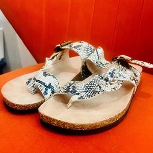 Faux Animal Print Sandals